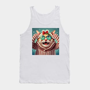 Christmas Cat Tank Top